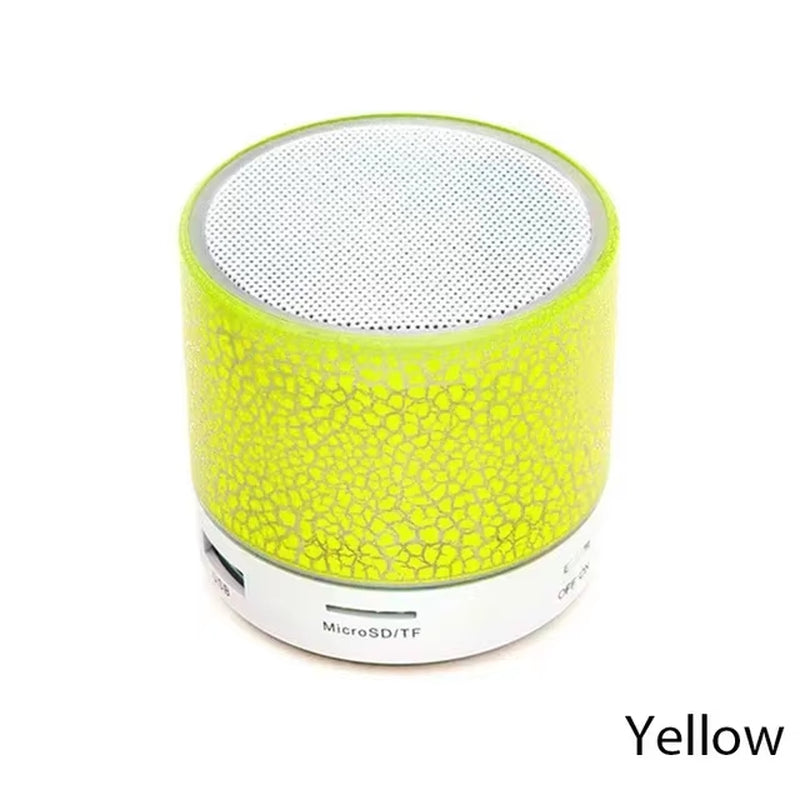 New Bluetooth Mini Speaker Wireless Speaker Colorful LED TF Card USB Subwoofer Portable MP3 Music Sound Column for PC Phone