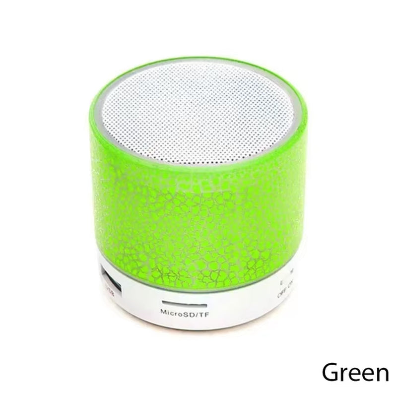 New Bluetooth Mini Speaker Wireless Speaker Colorful LED TF Card USB Subwoofer Portable MP3 Music Sound Column for PC Phone