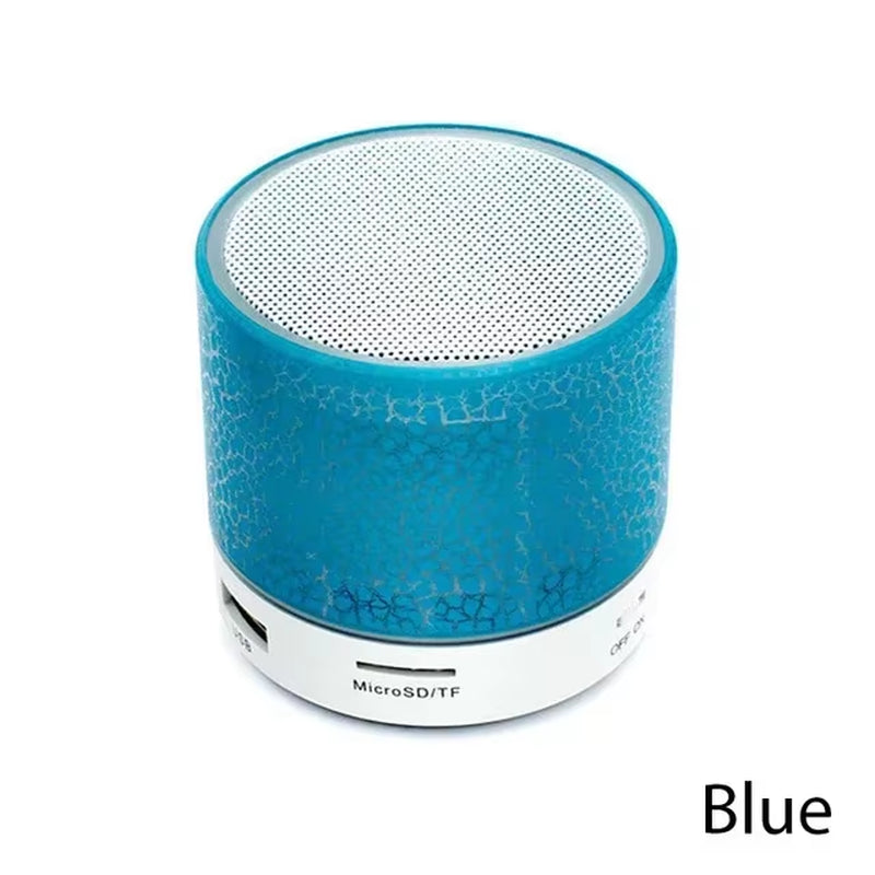 New Bluetooth Mini Speaker Wireless Speaker Colorful LED TF Card USB Subwoofer Portable MP3 Music Sound Column for PC Phone