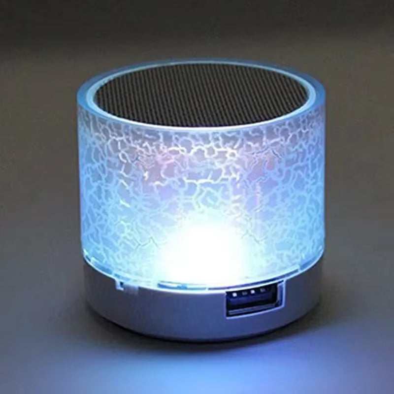 New Bluetooth Mini Speaker Wireless Speaker Colorful LED TF Card USB Subwoofer Portable MP3 Music Sound Column for PC Phone