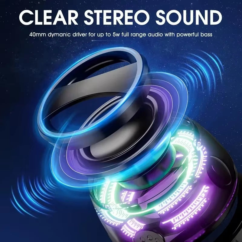 Portable Bluetooth Speaker G200 RGB Lighting Magnetic Speaker BT5.3 Mini Sound Box 7 Hours Playback Phone Holder